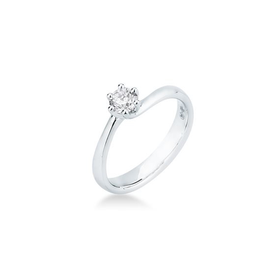 Anneau Mirco Visconti Femme Solitario in Or blanc Diamante 0.40 Ct Z646/30 - Z646/30